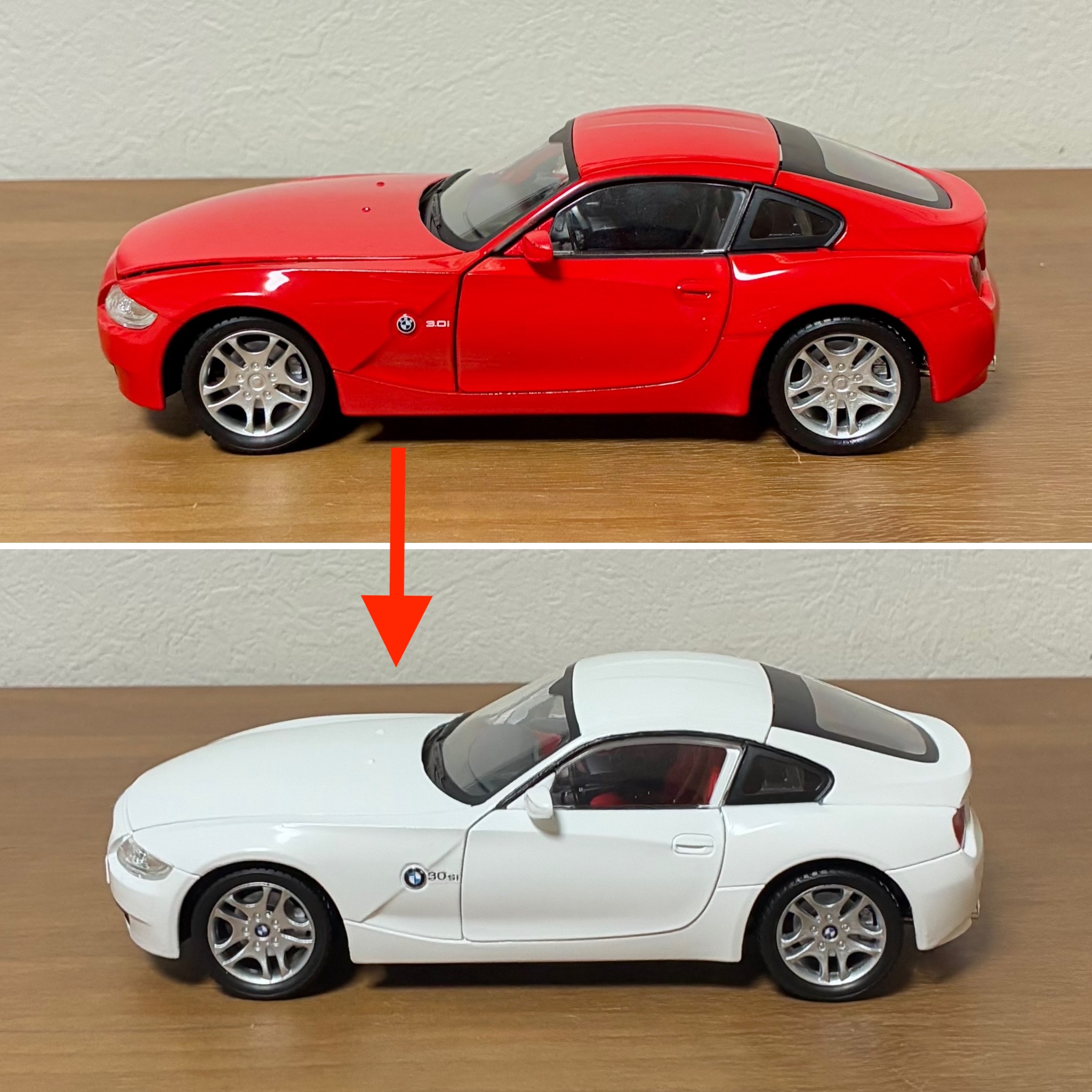 No.104 Cararama 1/24 BMW Z4 クーペ（リペイント） – 模型製作 かえる工房